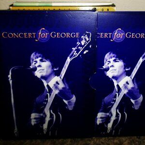 various the concert for george harrison 2 dvd & book 2002 slip case box set